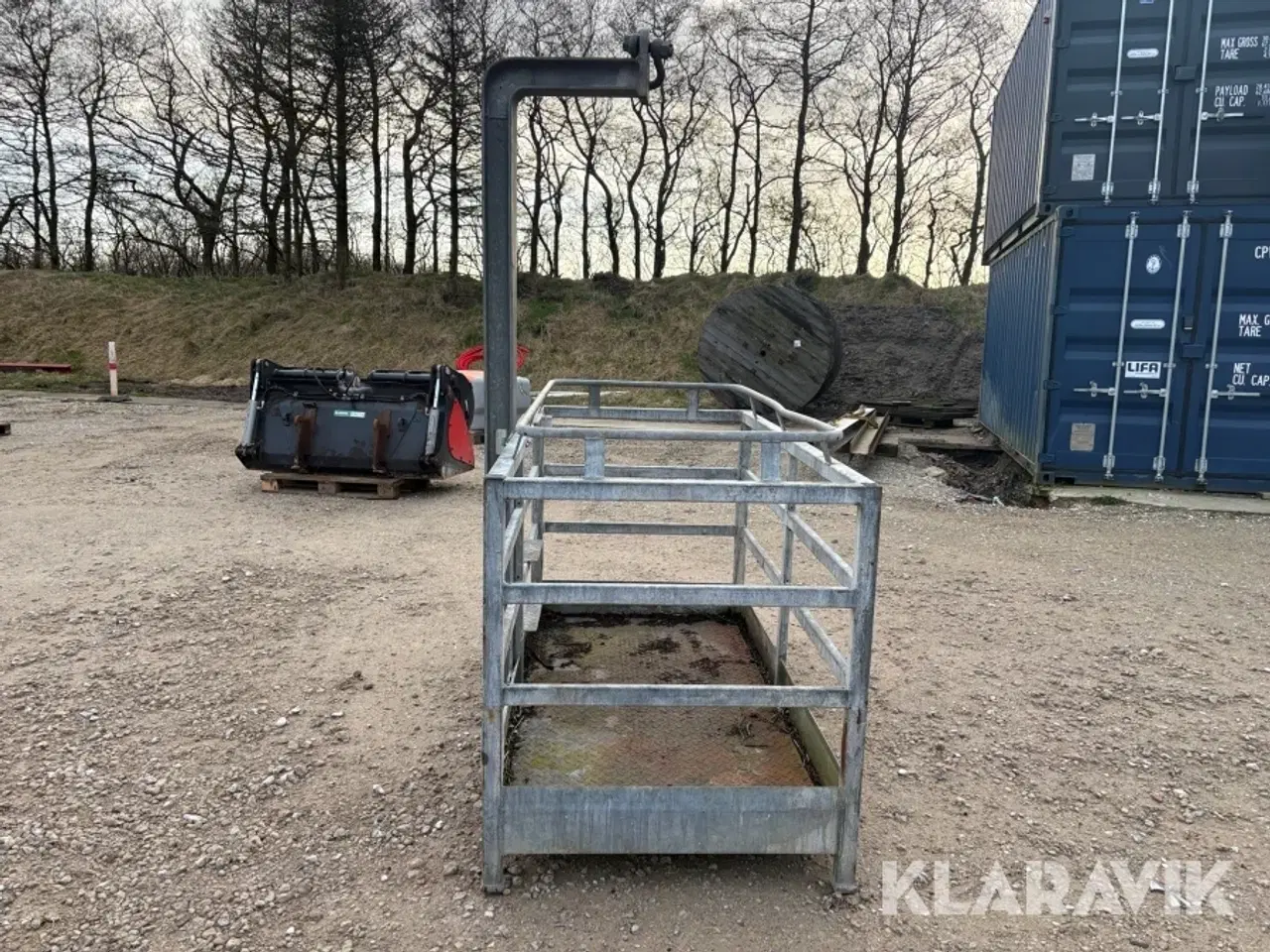 Billede 4 - Galvaniseret mandskabskurv Lehaka