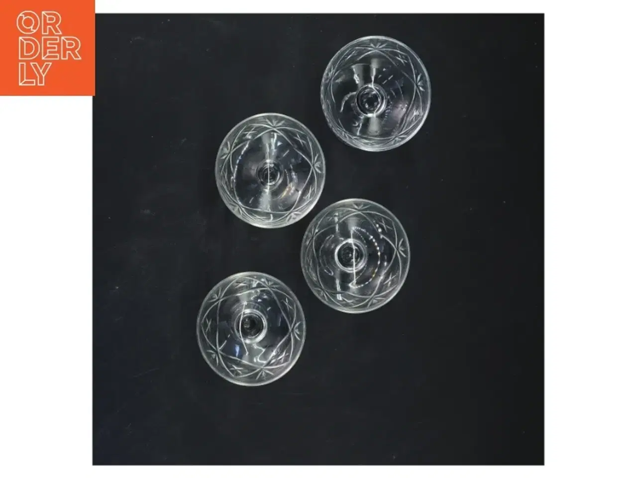 Billede 2 - Fire glas skål (str. 9x7 cm) Holmegaard Ulle