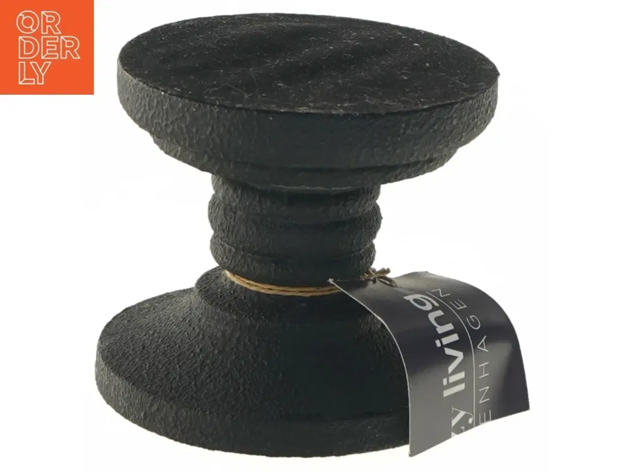 Billede 3 - Lysestage i sort metal (str. 11,5 cm)