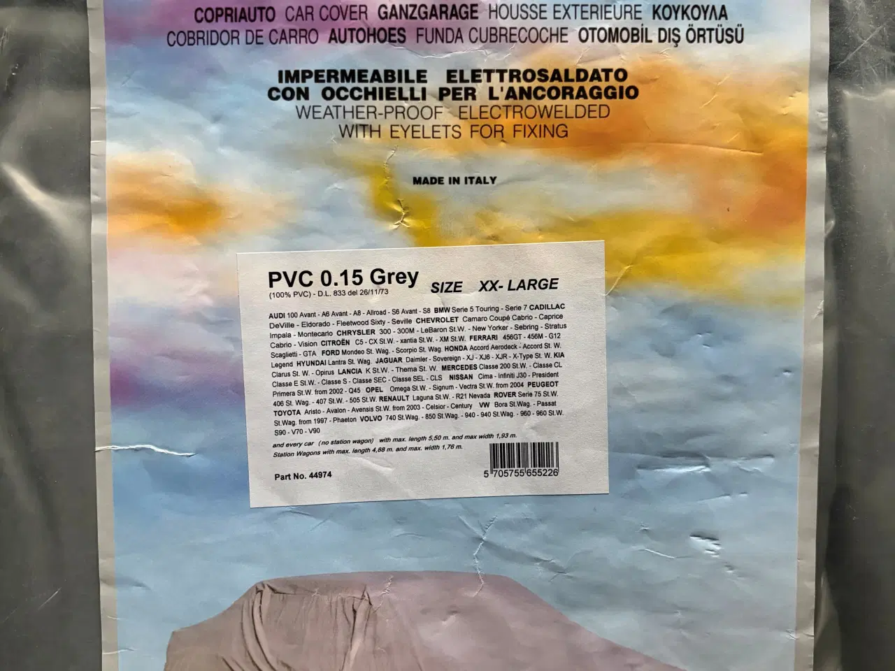 Billede 1 - Overtræk/helgarage - Heldækkende PVC-overtræk