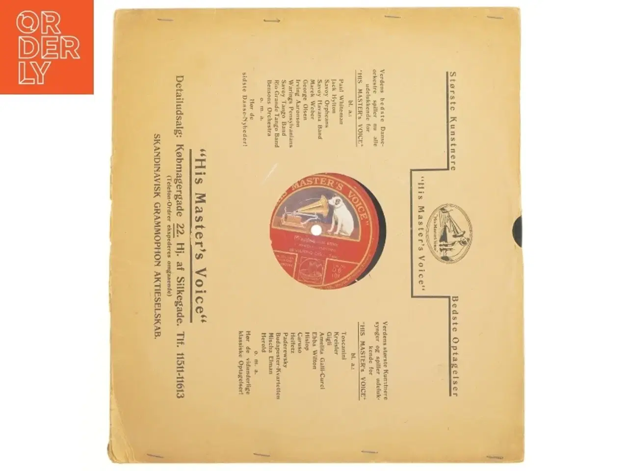 Billede 2 - Gammel Grammofonplade (str. 33 x 29 cm)