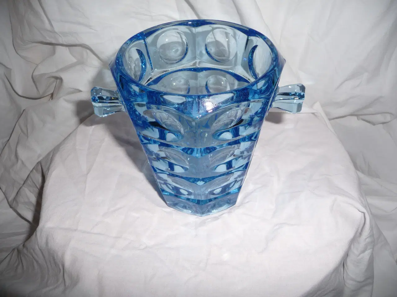 Billede 4 - blå glas isspand