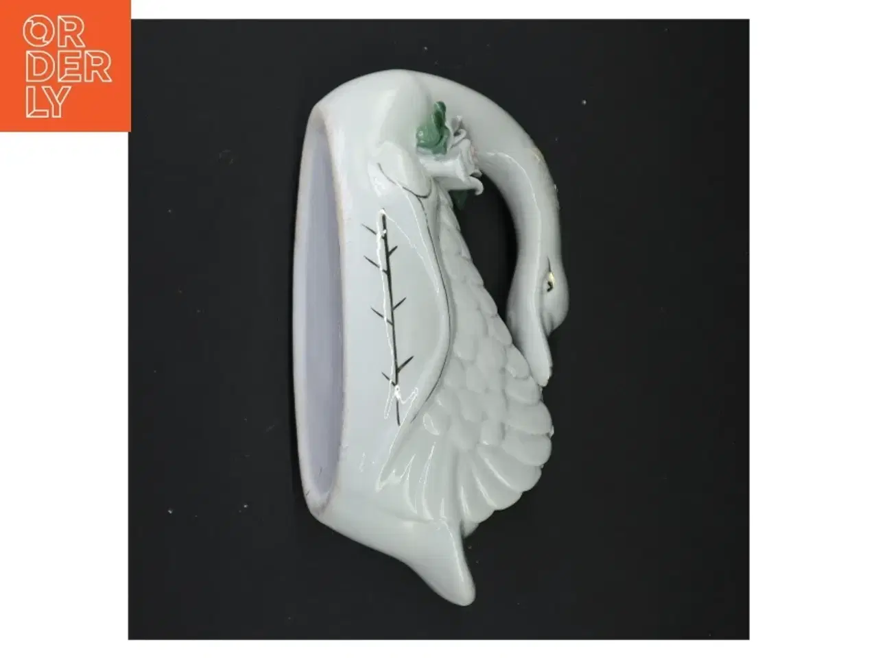 Billede 3 - Porcelænssvane (str. 22 x 10 x 10 cm)