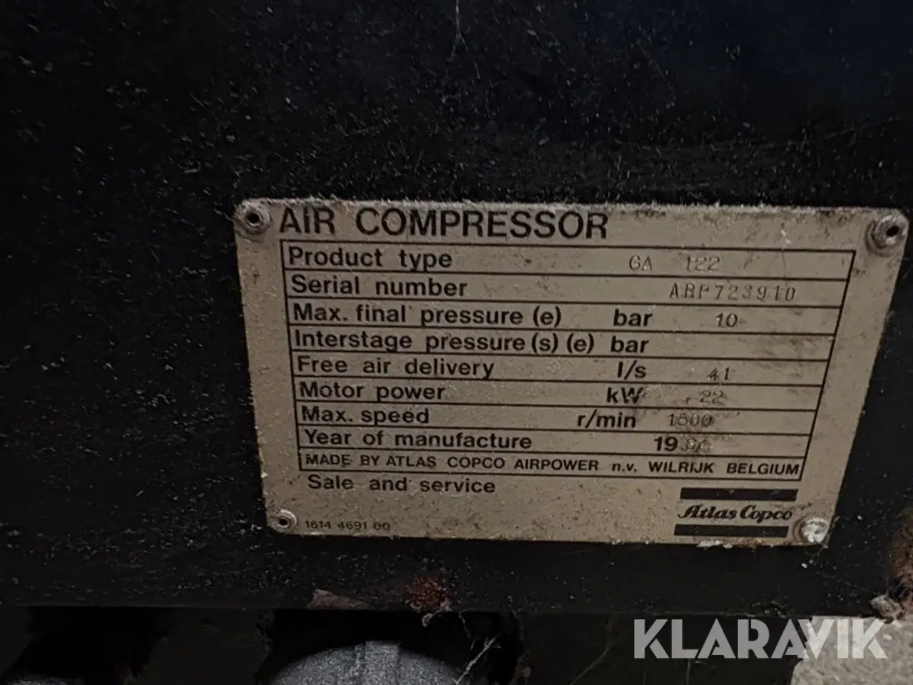 Billede 6 - Kompressorer Atlas copco GA122