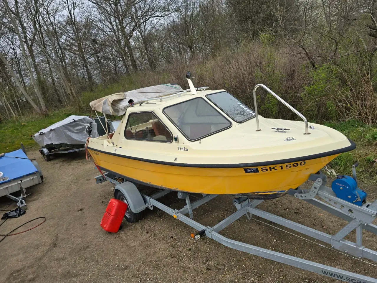 Billede 4 - Kabinebåd med 25 hp 4takts motor og trailer