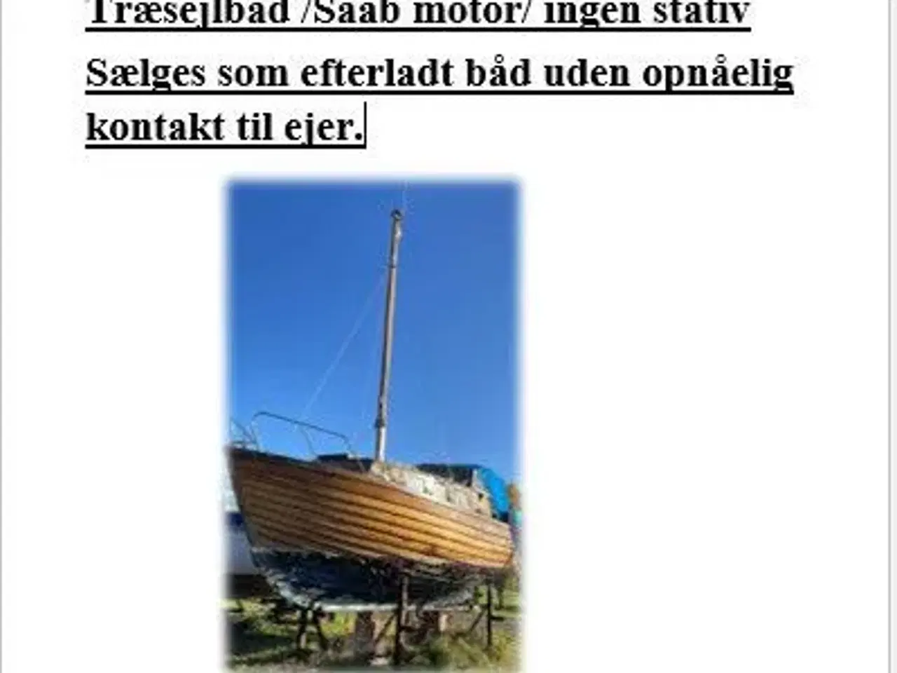 Billede 1 - Nordisk Snekke Træmotorsejler