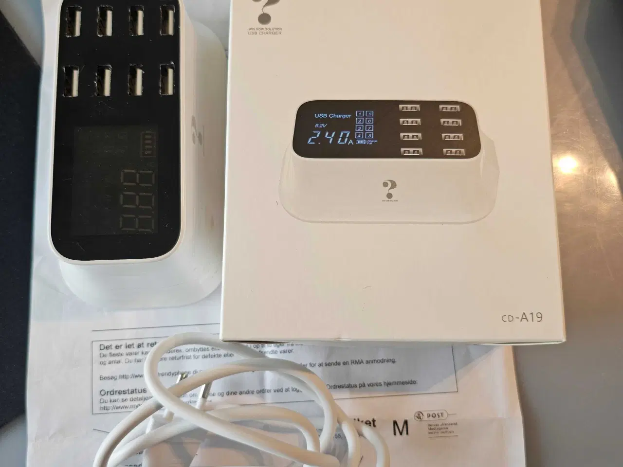 Billede 1 - Usb ladet med 8 usb stk. Med original emballage 