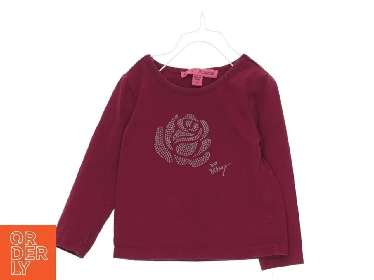 Billede 1 - Betsey Johnson Bluse med signatur glitter rose (str. 86 cm)