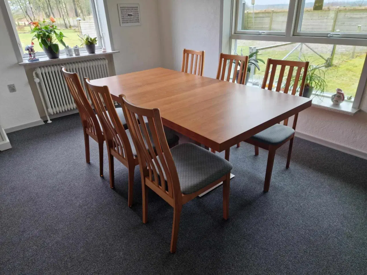 Billede 3 - Spisebordsstole i kirsebær træ 