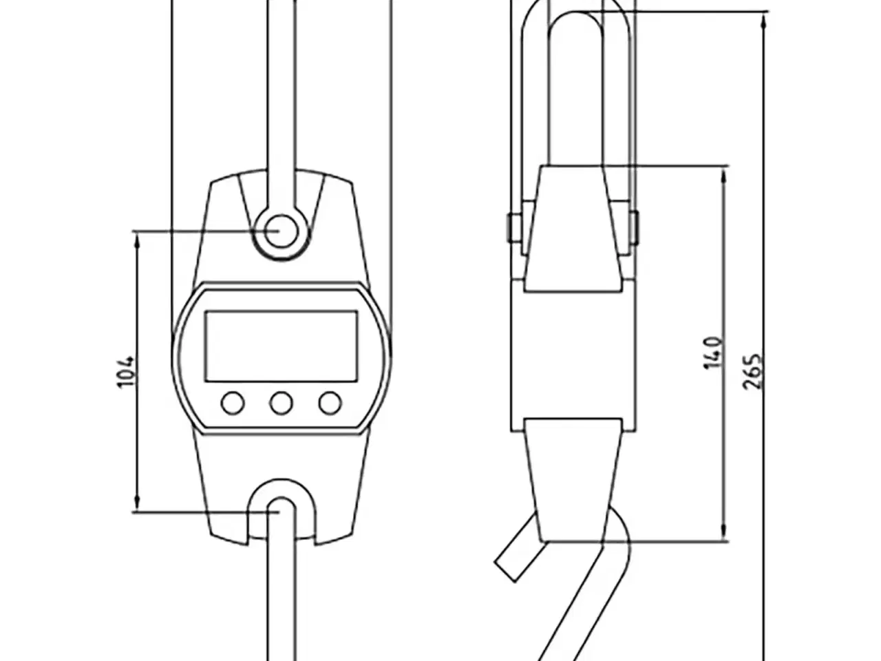 Billede 3 - Hængevægt – 300 kg / 0,1 kg