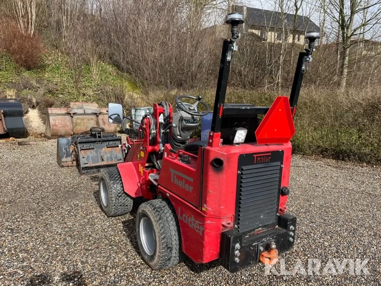 Billede 4 - Minilæsser Thaler KL 222/A med redskaber og ekstra hjul