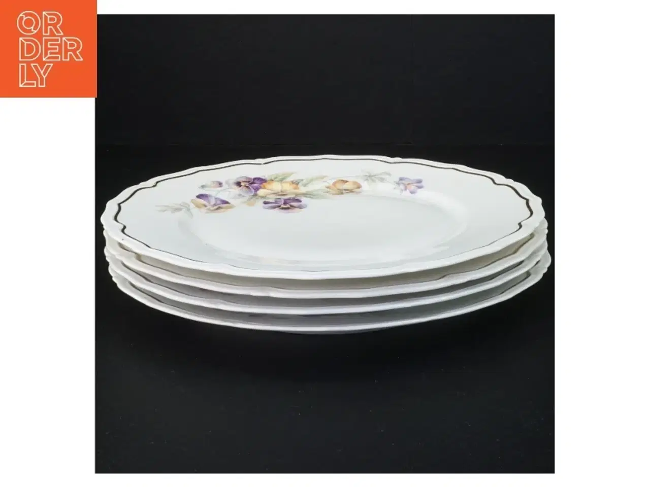 Billede 1 - Dekorative porcelænstallerkener fra Bavaria (str. Diameter 25 og en halv cm)