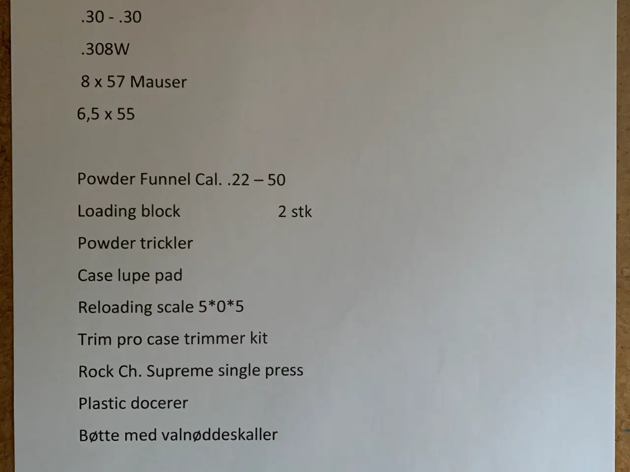 Billede 1 - RCBS ladeudstyr