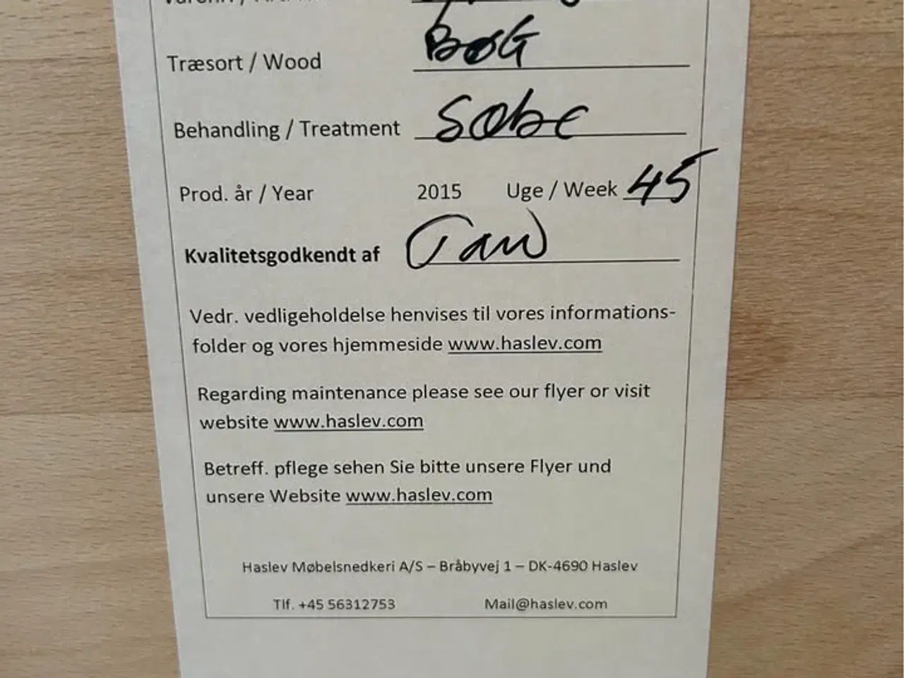 Billede 2 - Haslev møbelsnedkeri Sofabord