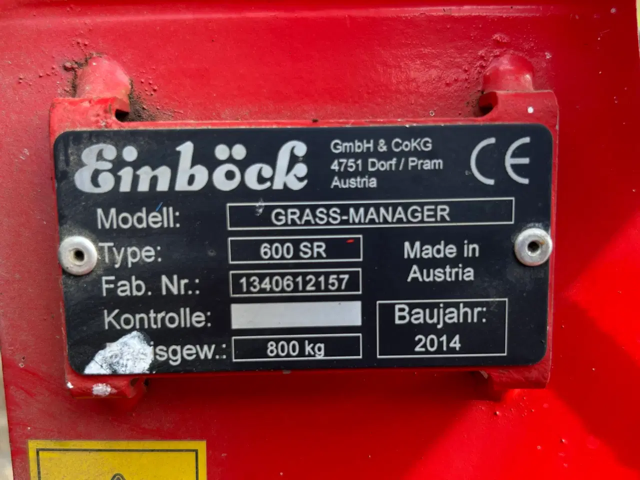 Billede 5 - Einböck Grass Manager SR 600 Halmstrigle