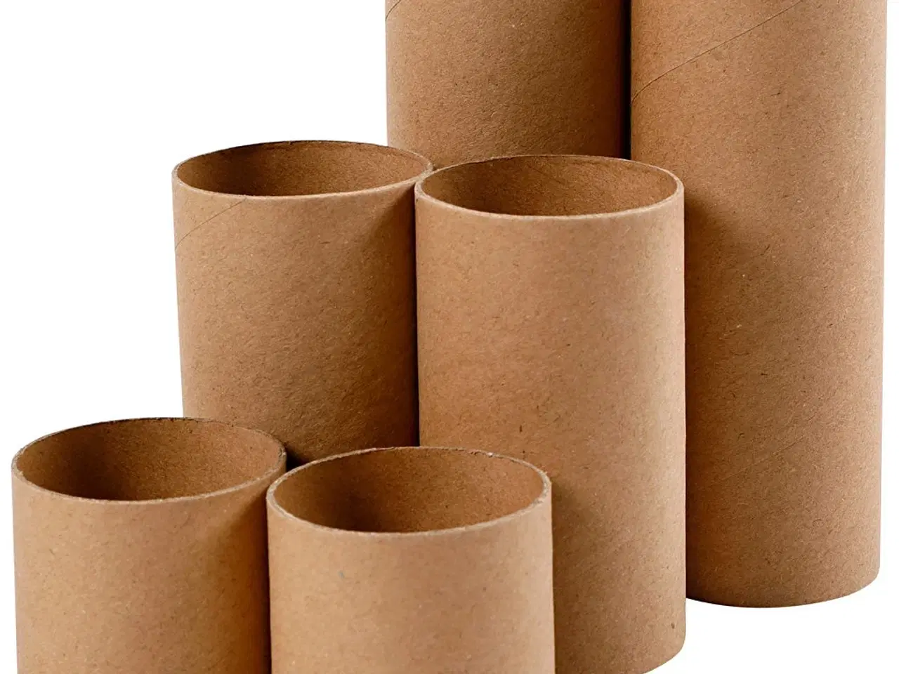 Billede 1 - Paprør, L: 4,7+9,3+14 cm, diam. 5 cm, 6 stk./ 1 pk.