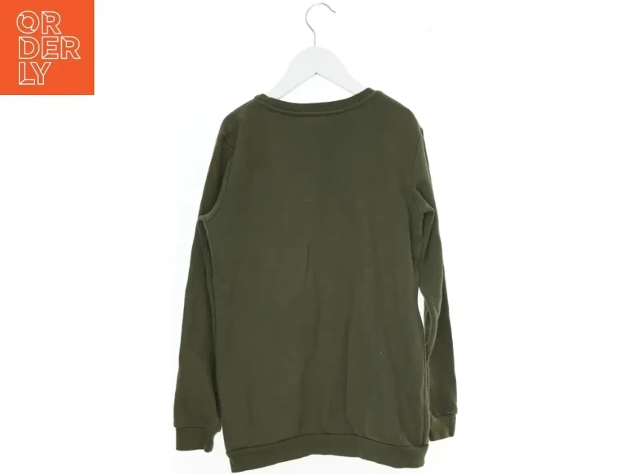 Billede 2 - Grøn sweatshirt med palietter fra H&M (str. 146)