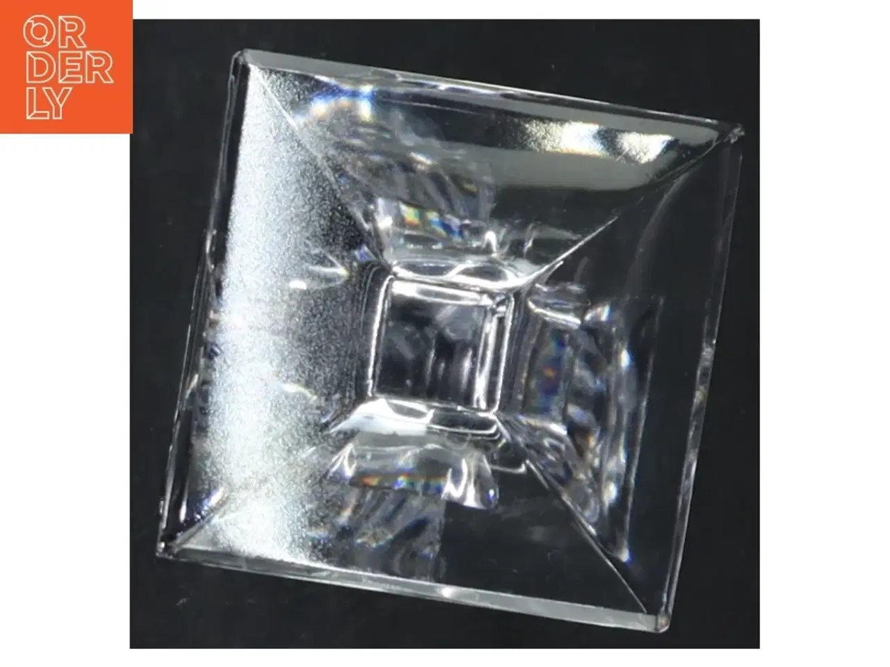 Billede 3 - Glas lysestage (str. 18 cm)