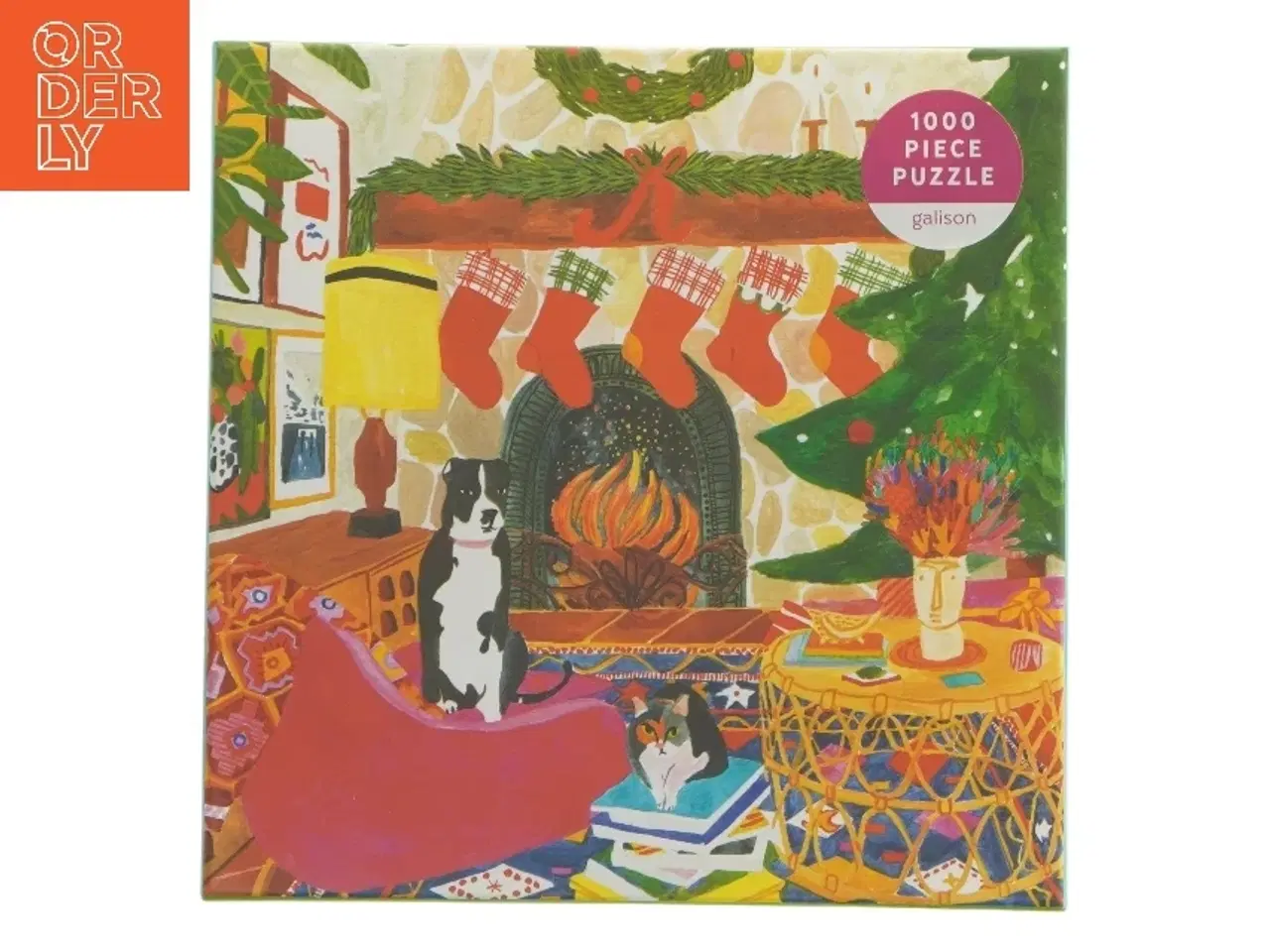 Billede 1 - Fireside Friends puslespil fra Galison (str. 1000 brikker cm)