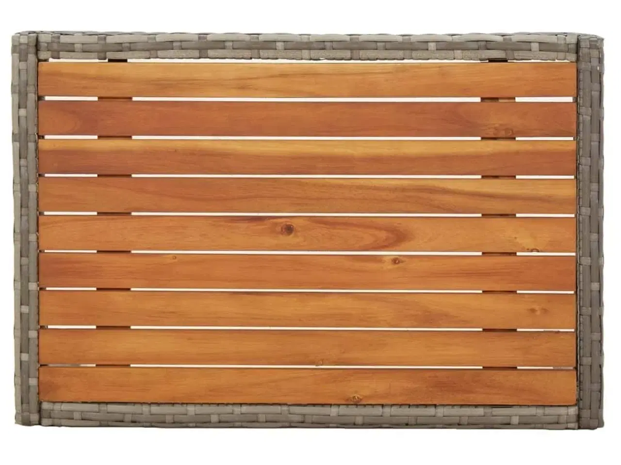 Billede 4 - Havestole med lænefunktion 2 stk. med bord polyrattan grå