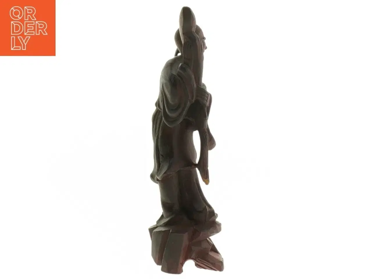 Billede 2 - Træskulptur af figur (str. 16 cm)