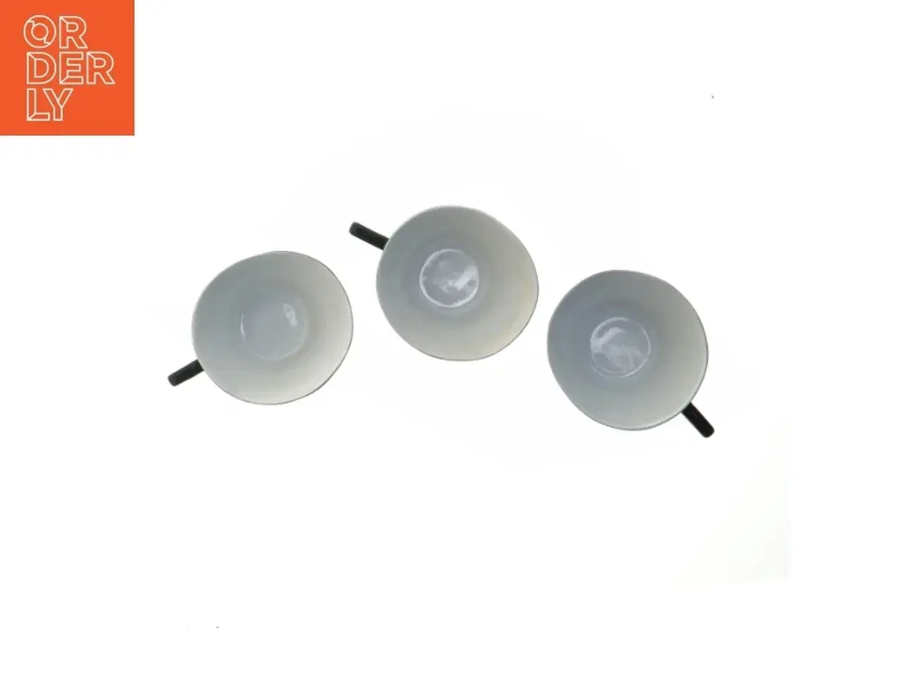 Billede 3 - Sort stribet kaffekop sæt (str. Ø 11,5 cm)