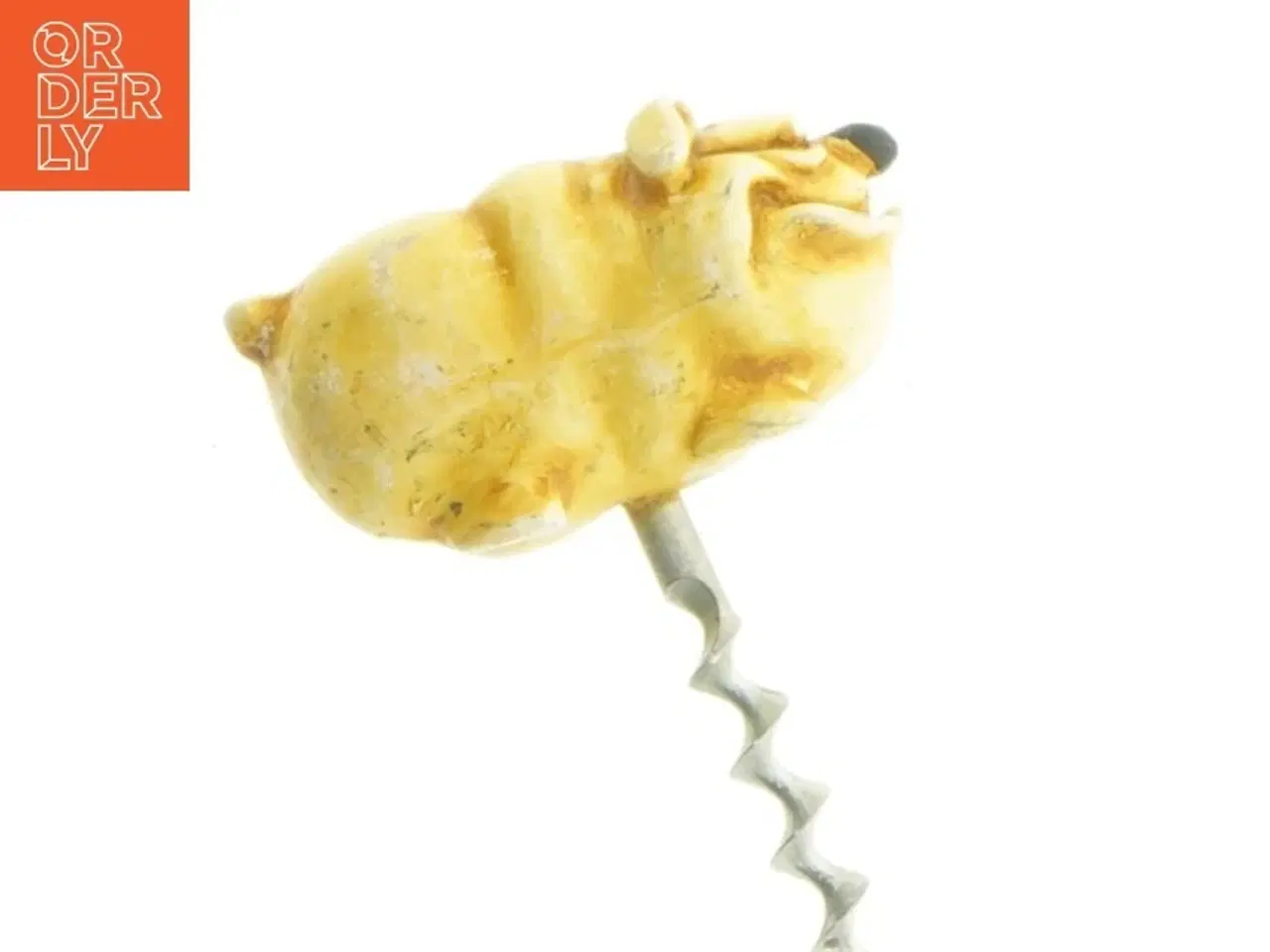Billede 5 - Vinoptrækker med bulldog hundefigur (str. 9 x 6 cm)