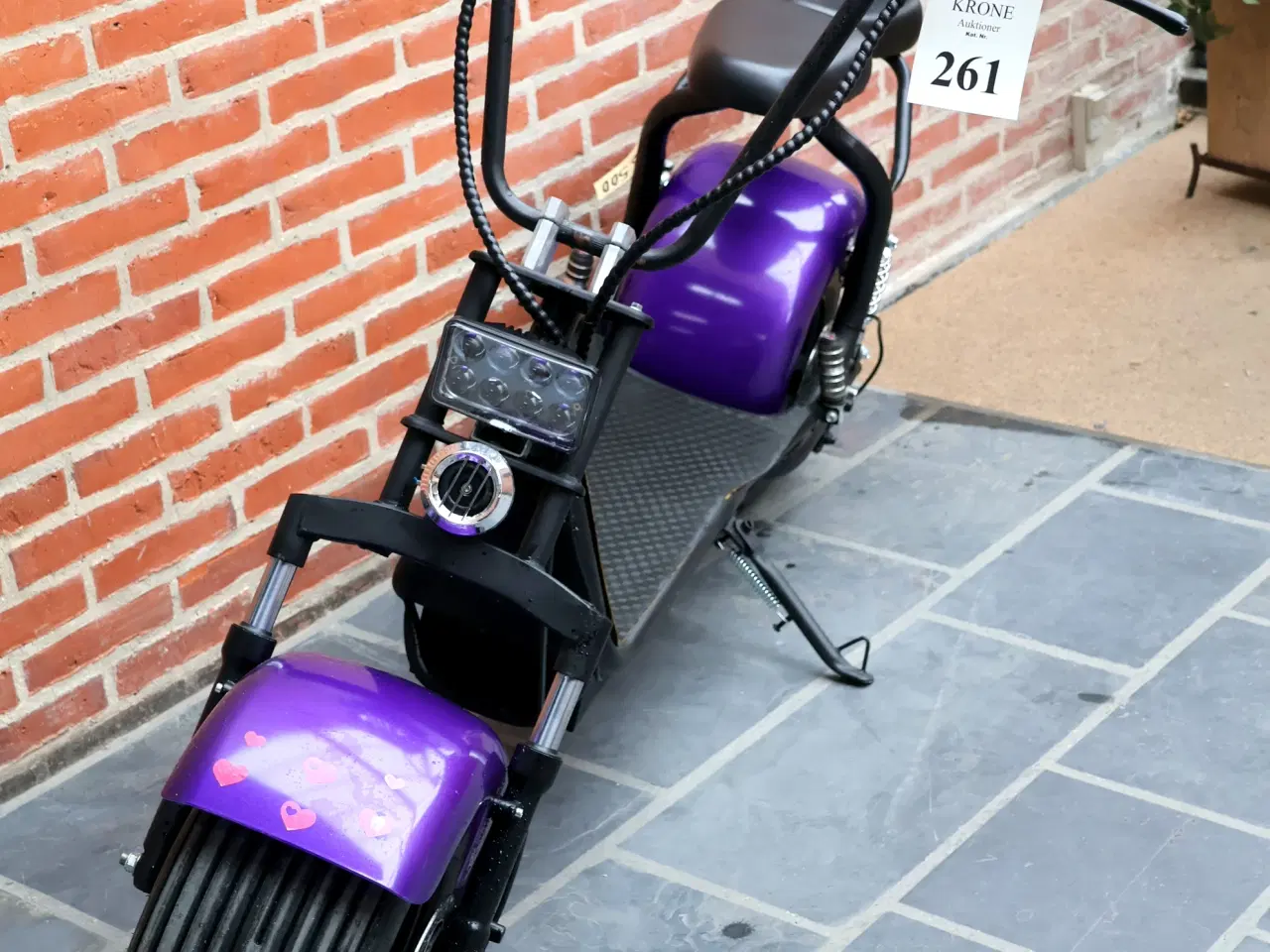 Billede 4 - El-scooter m/skivebremser for og bag, styrthjelm