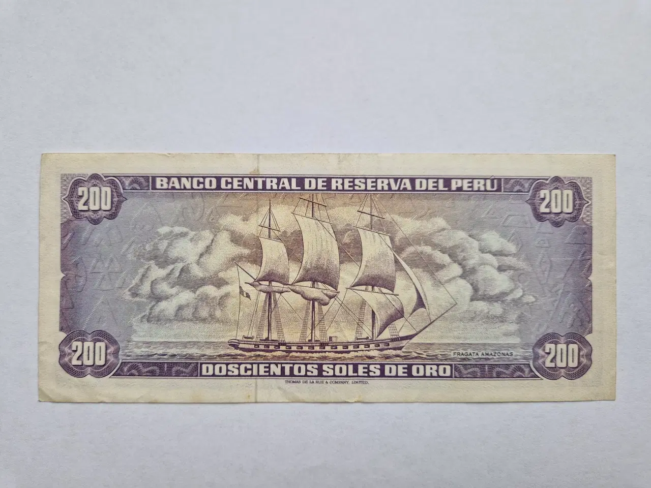 Billede 2 - 200 Soles de oro Peru