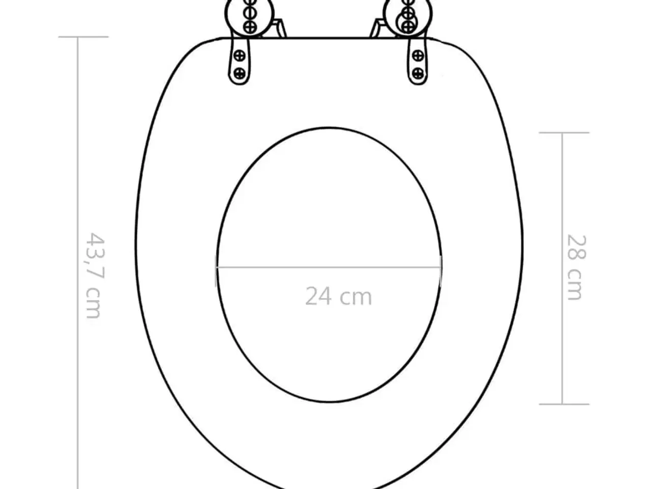 Billede 9 - Toiletsæde med soft close-låg MDF bambusdesign