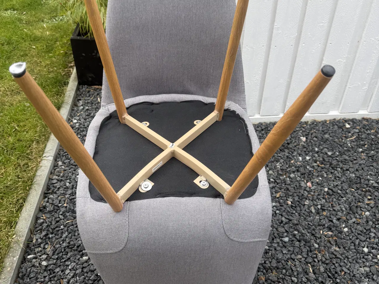 Billede 3 - Stole grå stof