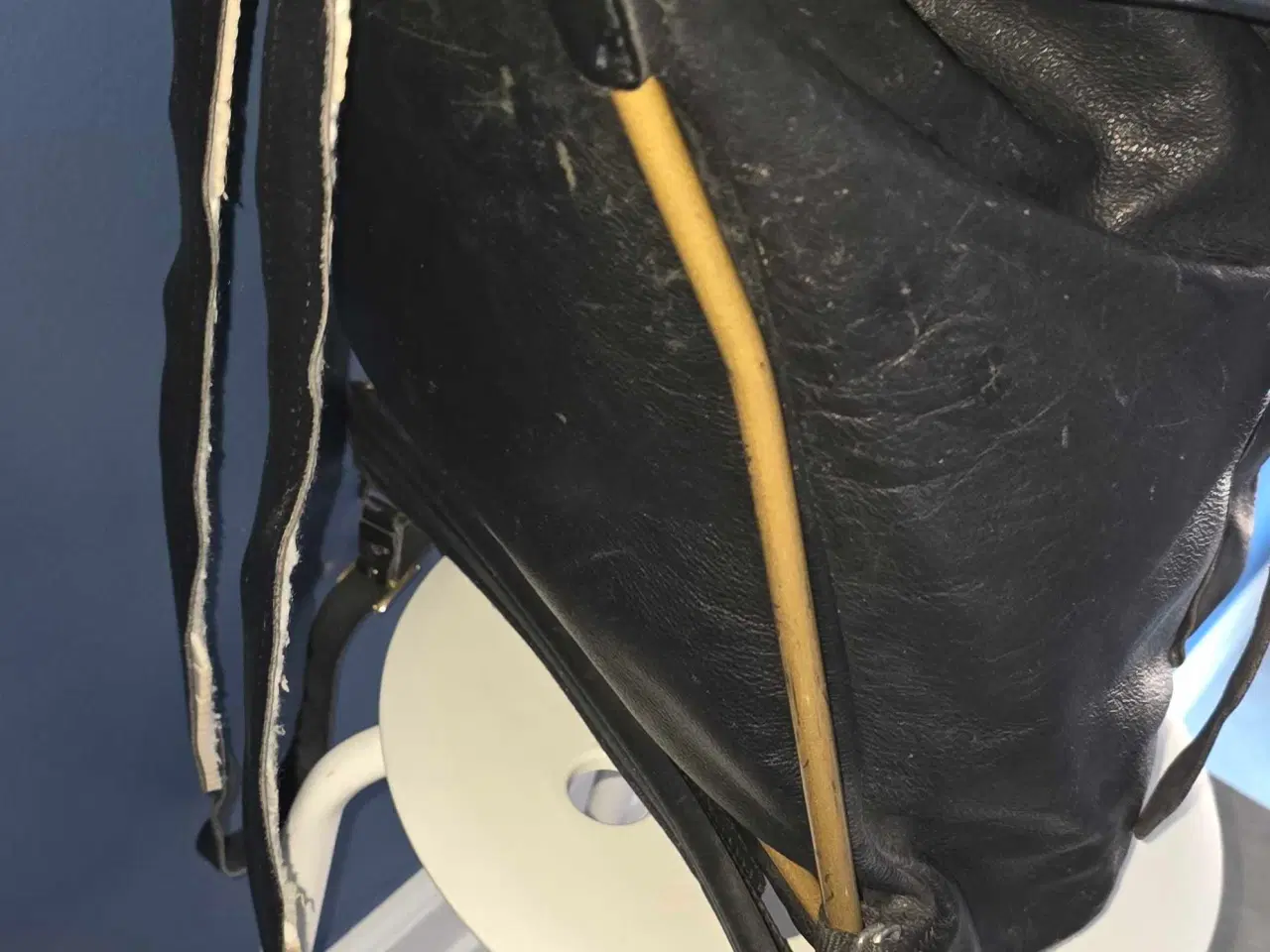 Billede 2 - Sort læder rygsæk