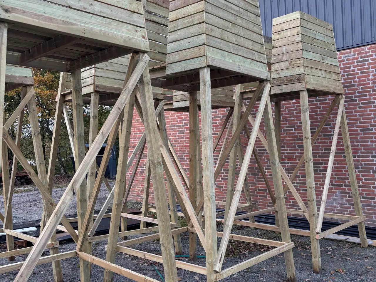 Billede 3 - Jagttårn/Hochsitz i trykimprægneret træ