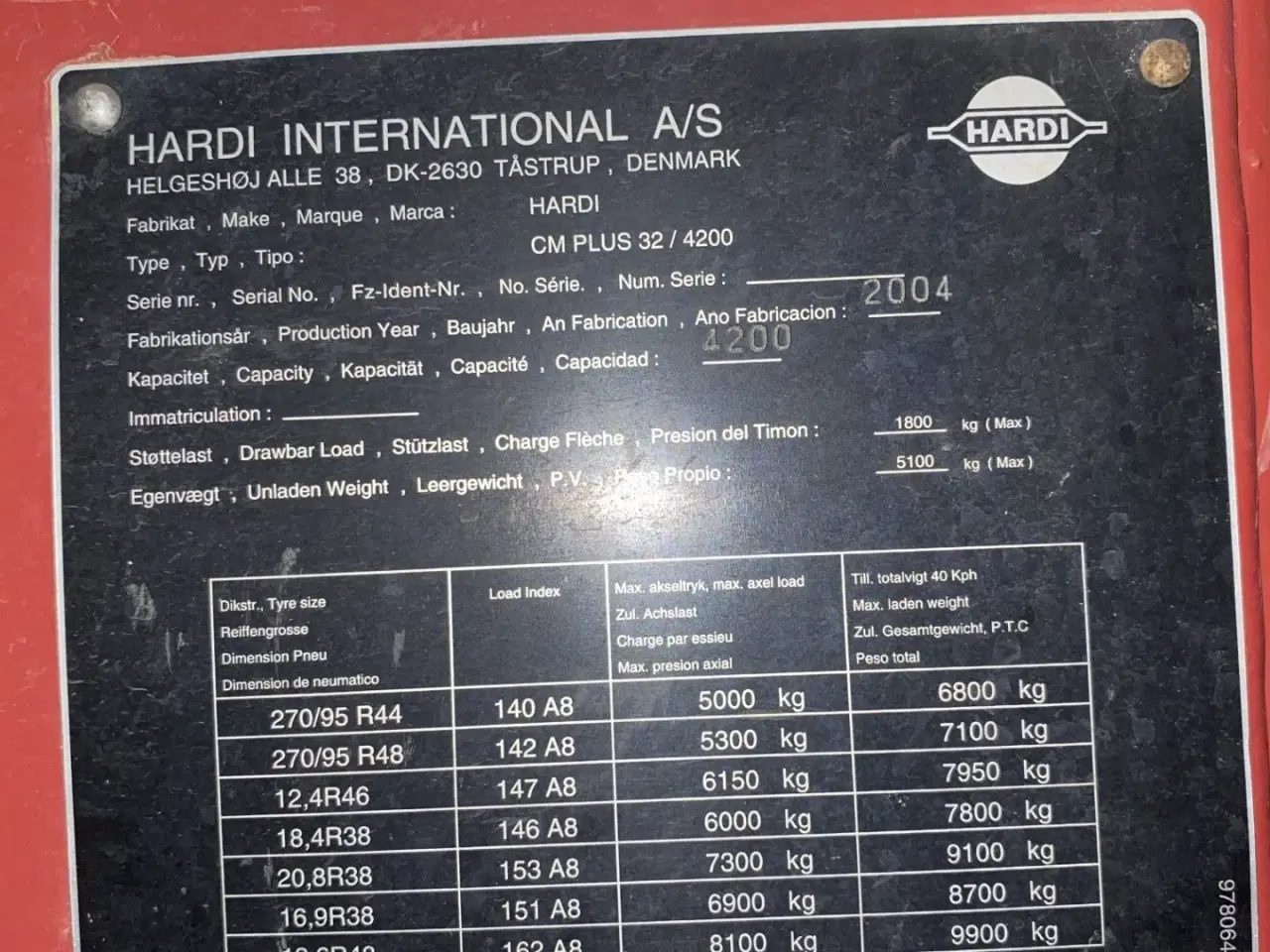 Billede 5 - Hardi Commander 4200 med luft. Sprøjten er synes i 2025.