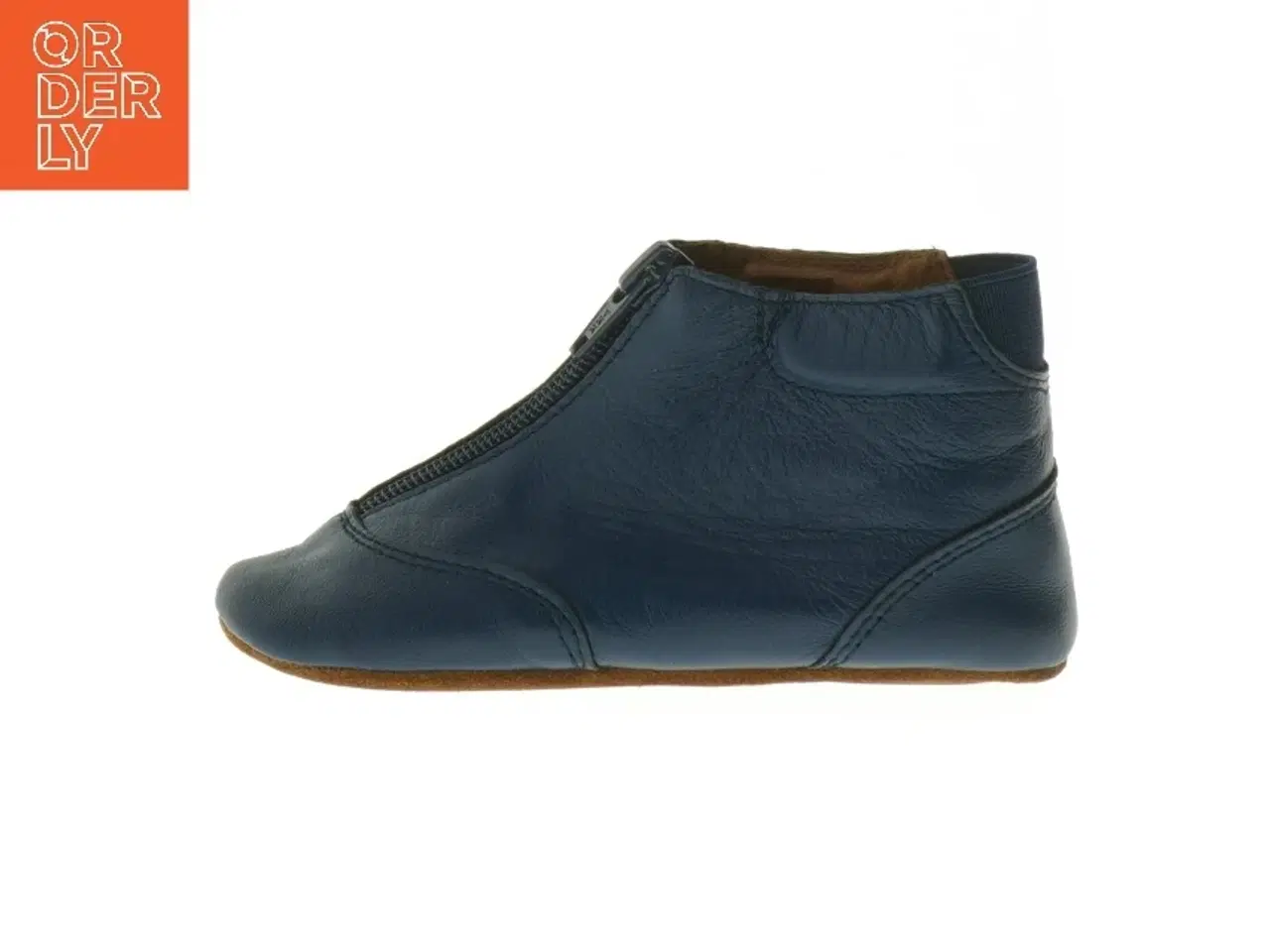 Billede 1 - Blå børne hjemmesko med lynlås fra EN FANT (str. 26 )