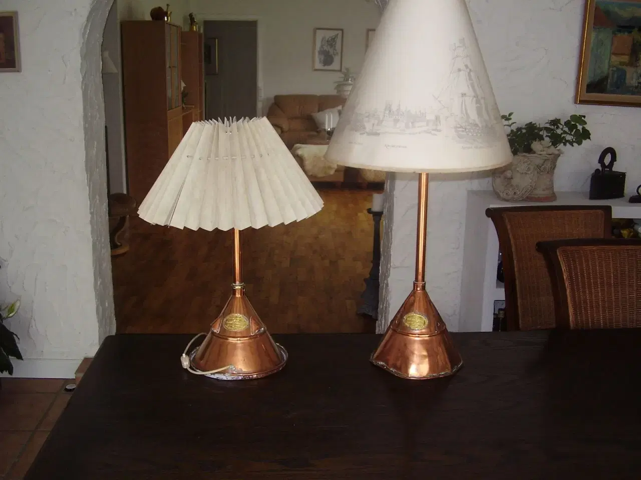 Billede 1 - Borlampe 2 stk. højde 61cm.