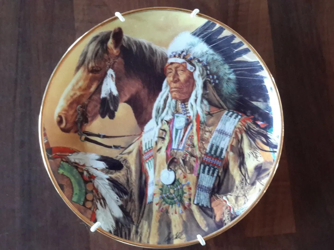 Billede 1 - Platte med indianermotiv