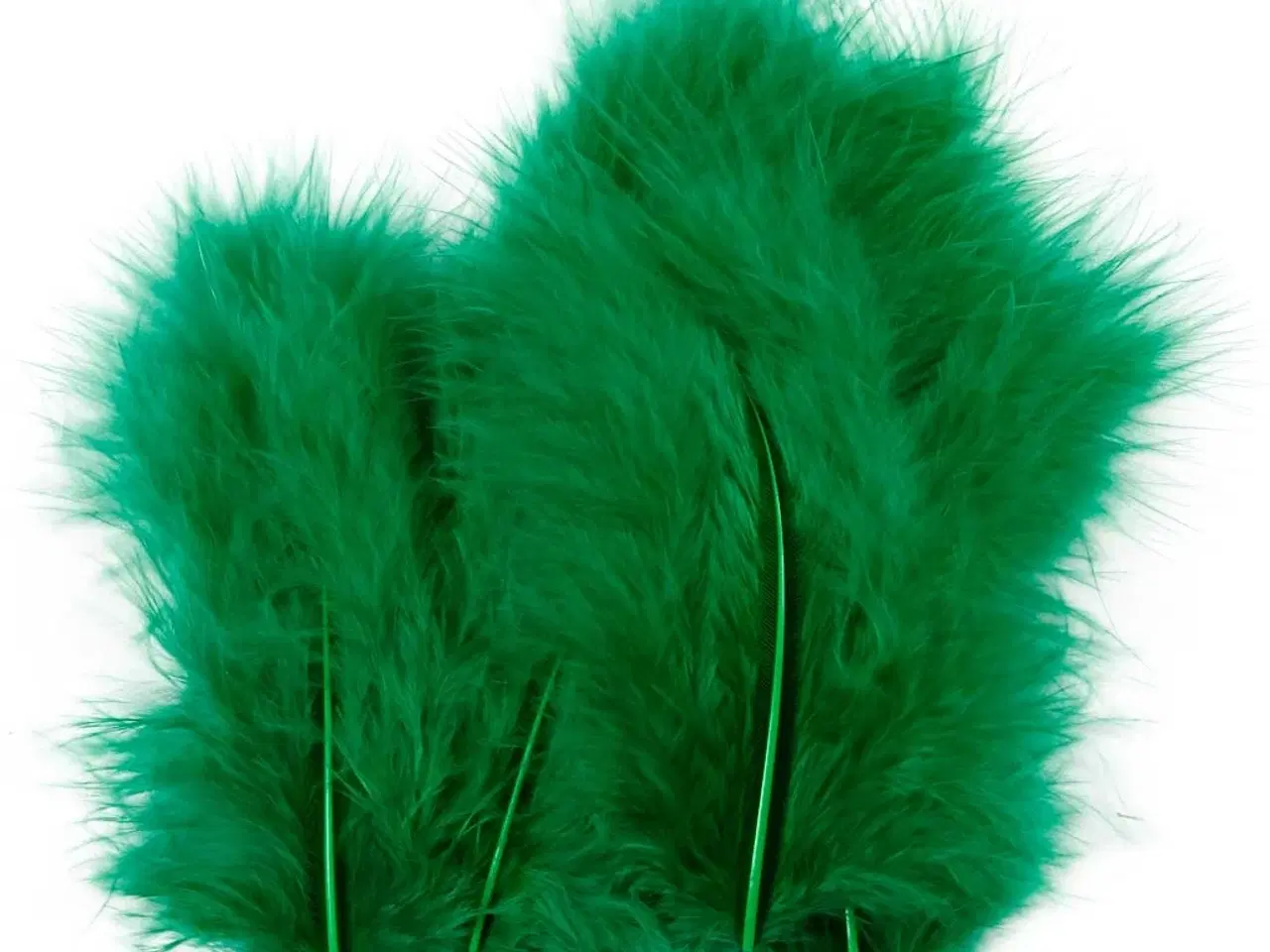 Billede 1 - Superbløde grønne dun 5-12 cm - 15 stk. pakke