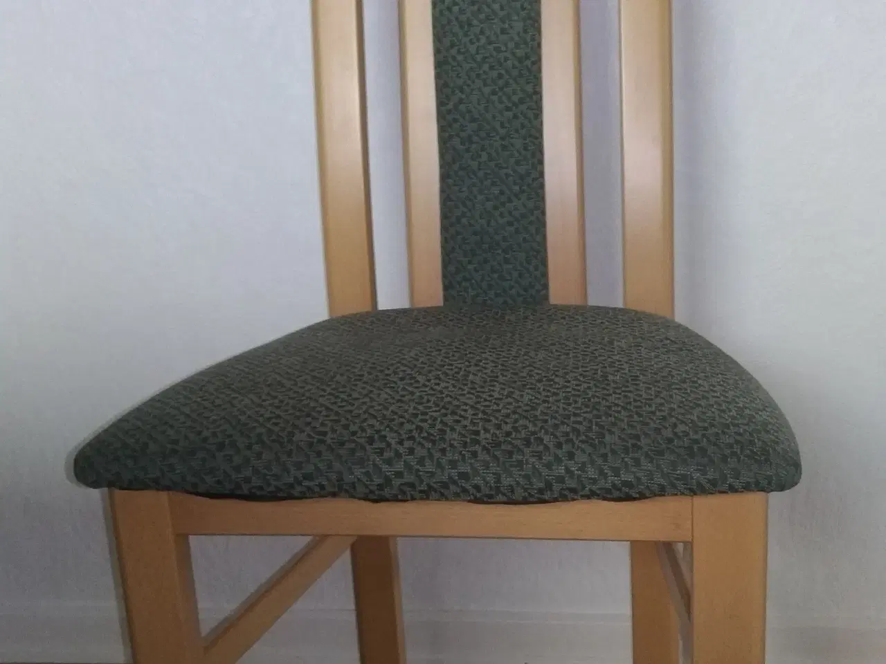 Billede 2 - Spisebordstole bøgtræ med høj ryg