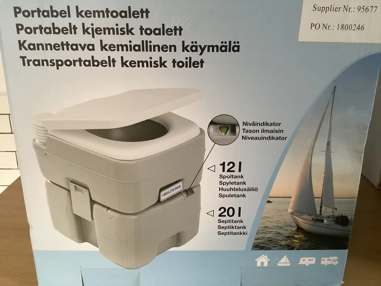 Billede 1 - Transportabelt kemisk toilet