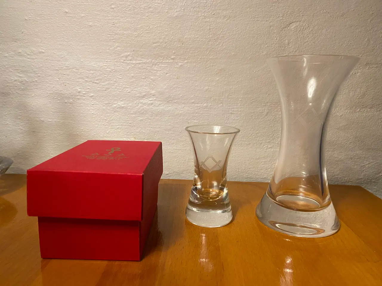 Billede 1 - Frimurer  Ølglas, Dramglas, fejlfri par, kr. 300,-