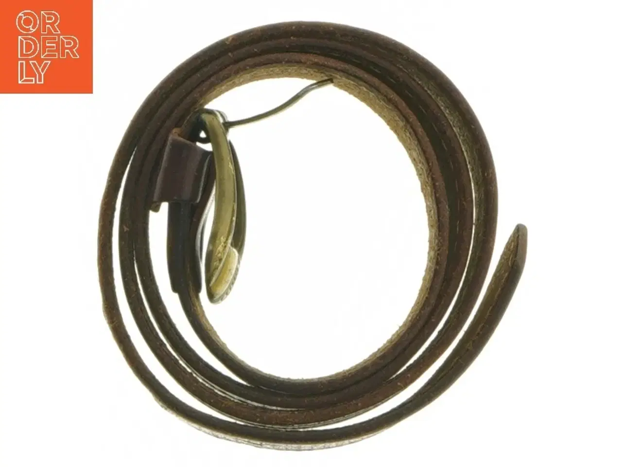 Billede 3 - Brunt læderbælte (str. 98 cm)