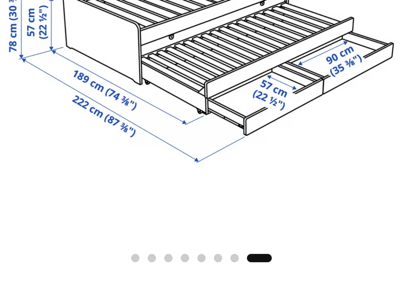 Billede 4 - Udtræks seng