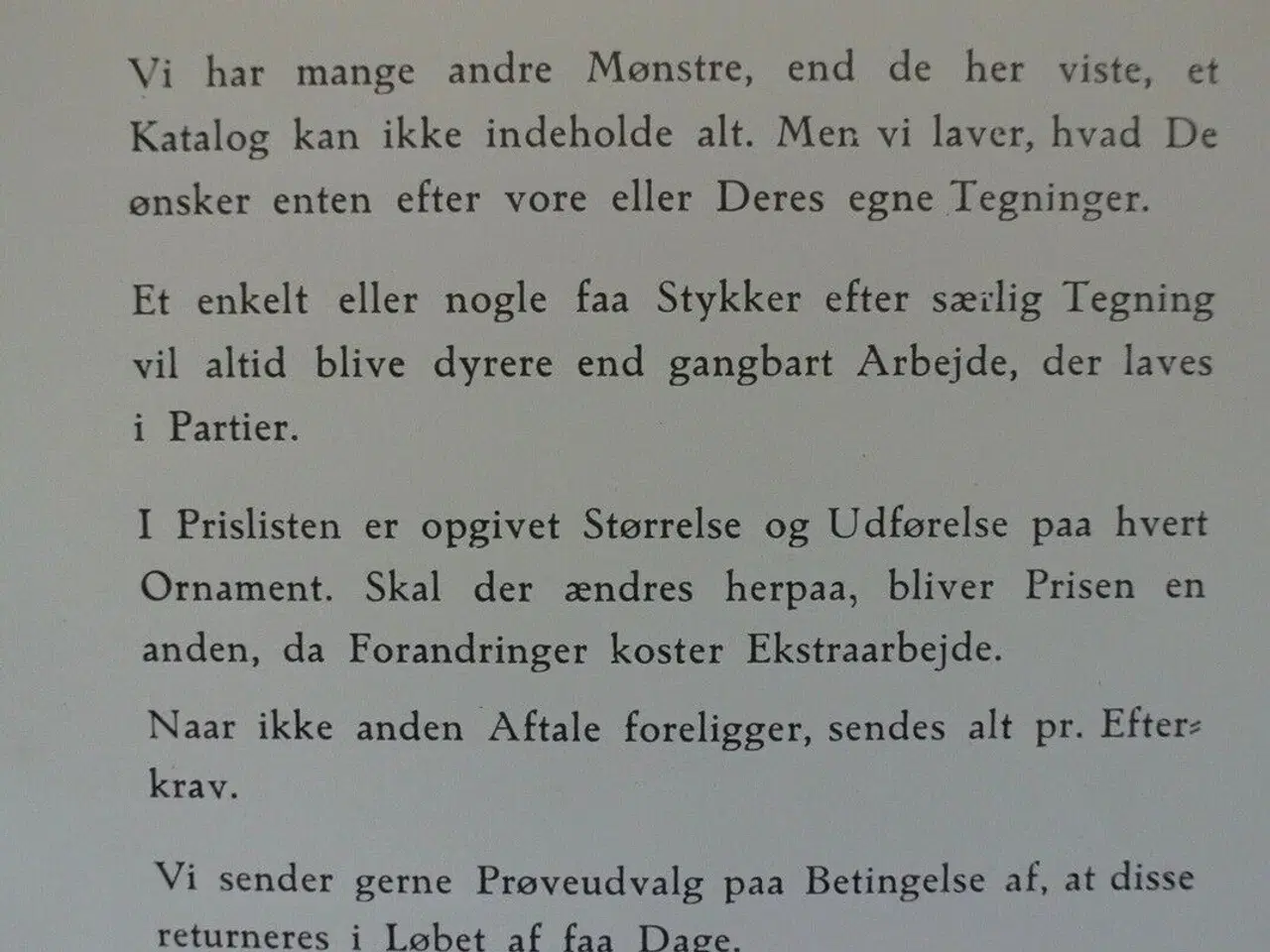 Billede 2 - fabriken intarsia katalog nr. 10 med prisliste