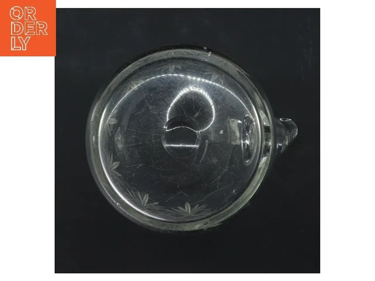 Billede 3 - Gammel Glaskande med mønster (str. 17 cm)