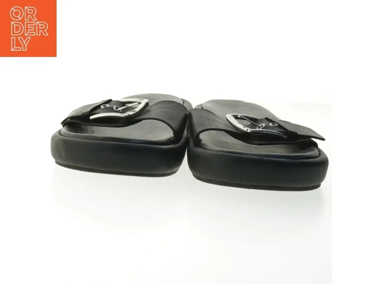 Billede 3 - Sorte sandaler med rem fra Mng (str. 42 )