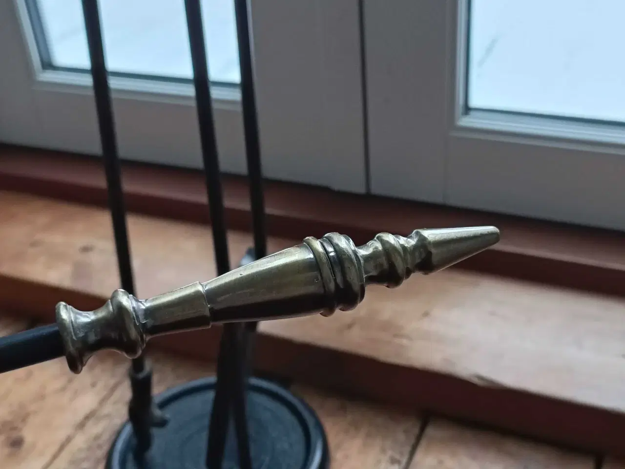 Billede 3 - Pejsesæt med messing greb 