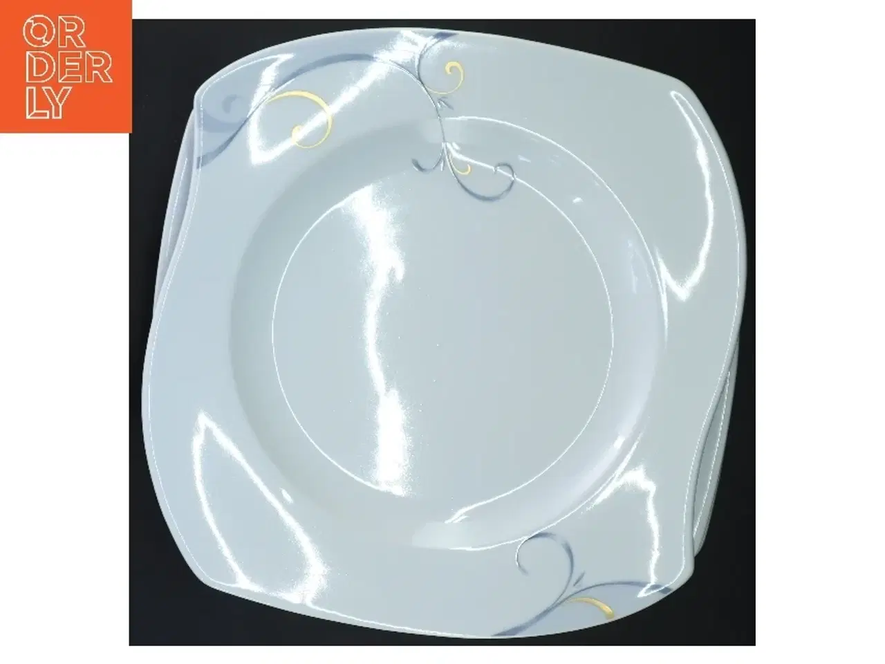 Billede 3 - 6 tallerkner fra Fyrklveren Victoria (str. 6 stk 26x26 cm)