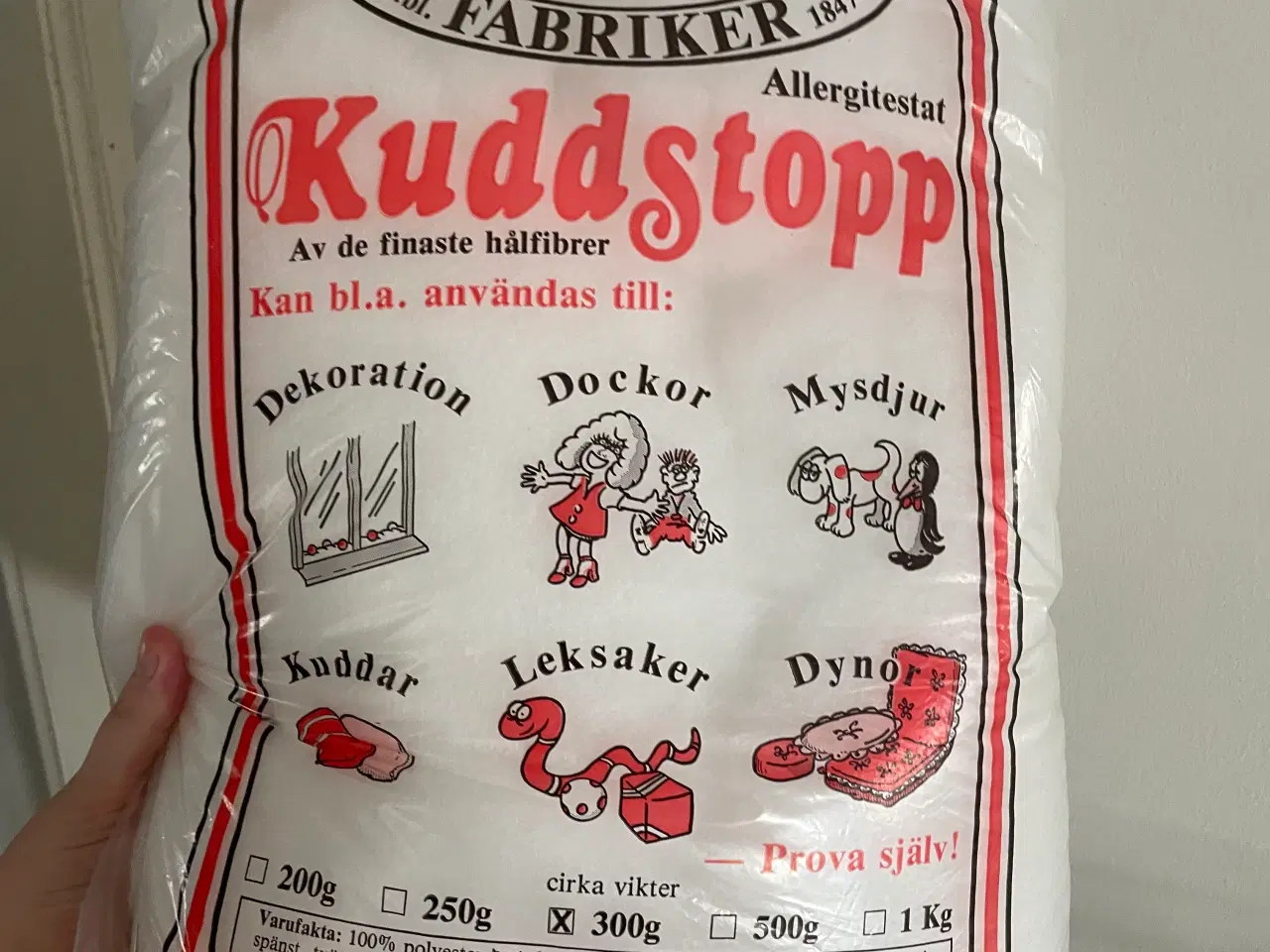 Billede 3 - Pose med garn og tilbehør 