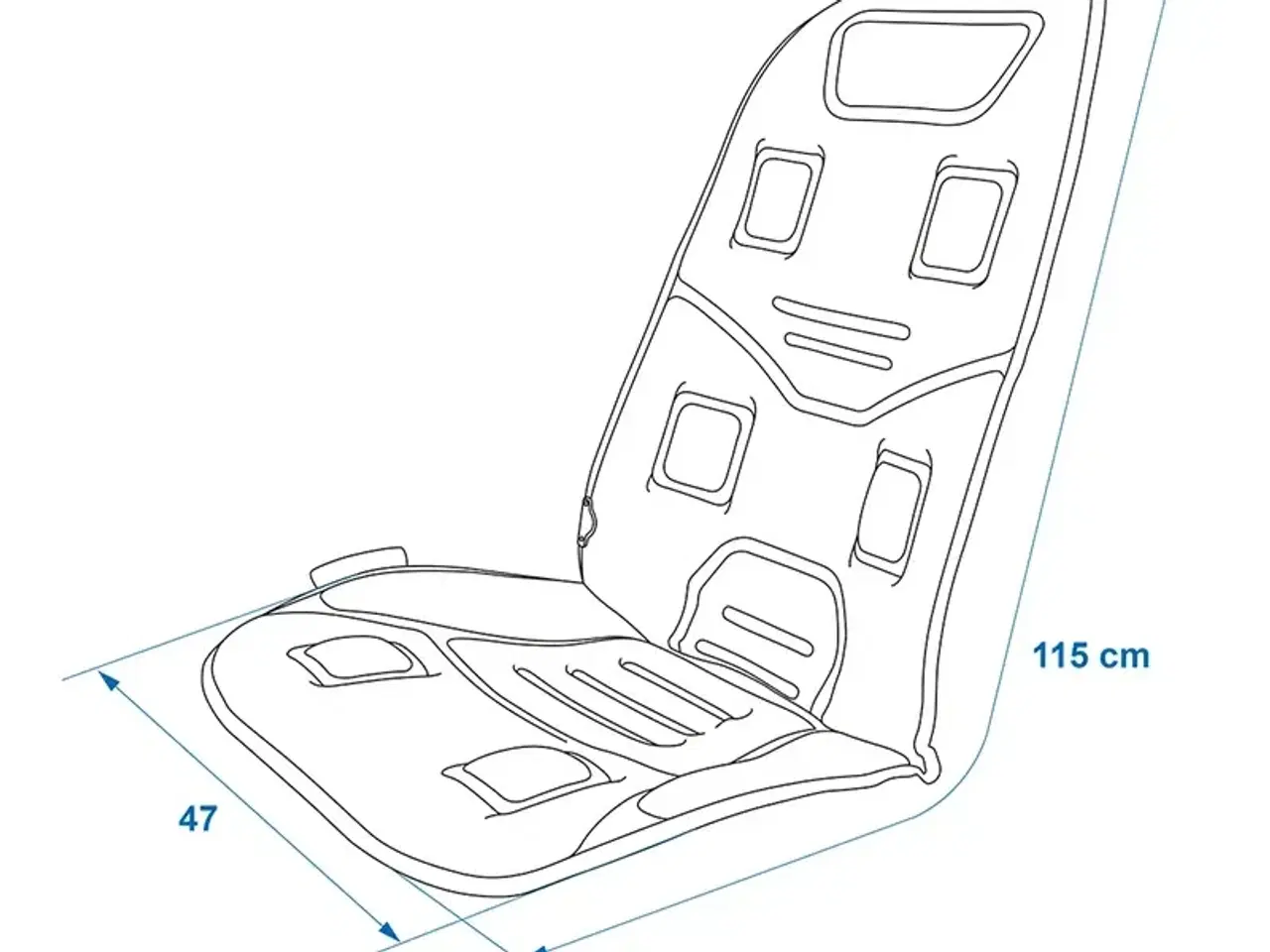 Billede 6 -  2 stk. Varme- & Massagesæde Eksklusive 12V-220V 